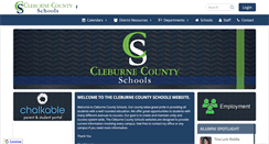 Desktop Screenshot of cleburneschools.net