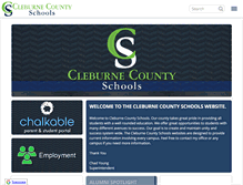 Tablet Screenshot of cleburneschools.net